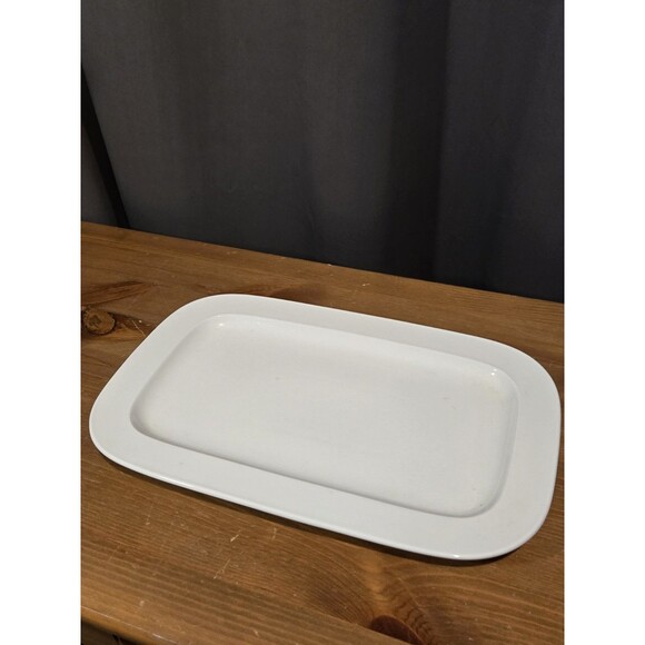 Vintage / Antq Rosenthal Classic White Fine Porcelain Platter, 13.25 x 8.5 - Picture 3 of 4
